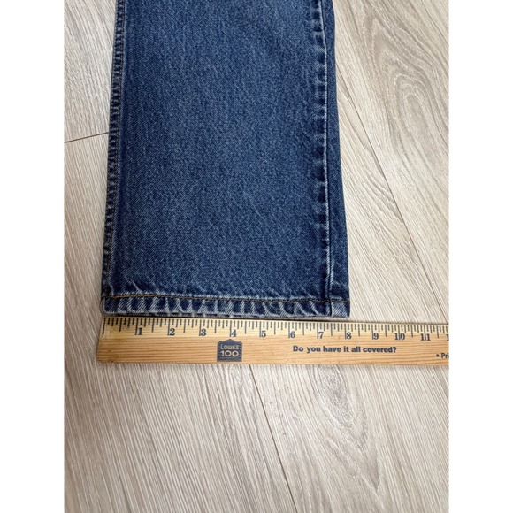 Levis 505 Regular Fit Straight Leg Jeans Mens 36x30 Blue Medium Wash Vintage 90s - Picture 7 of 9